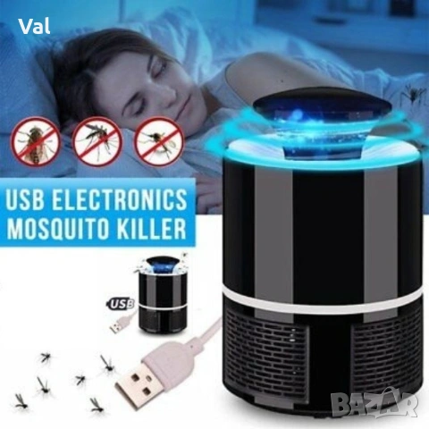 LED лампа против комари с USB захранване / Цвят: Черен / 5V, снимка 11 - Лед осветление - 54733098