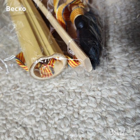 Лък, детски дървен лък със стрели., снимка 3 - Други - 53974468