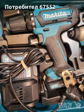 Комплект винтоверт и импакт Makita 10.8v, като нови., снимка 3 - Винтоверти - 55628605