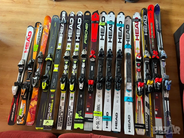 СКИ НОВИ и ИЗПОЛЗВАНИ с височчини от 137 см до 190см HEAD ХЕД, FISCHER ФИШЕР, ATOMIC АТОМИК,