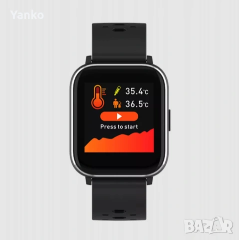 Bluetooth смарт часовник със сензор за телесна температура и пулс Denver SW-163, снимка 2 - Смарт гривни - 53969634