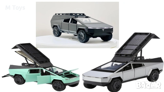 Модел на кола JPT Tesla Cybertruck – 1:24, снимка 2 - Коли, камиони, мотори, писти - 54490210