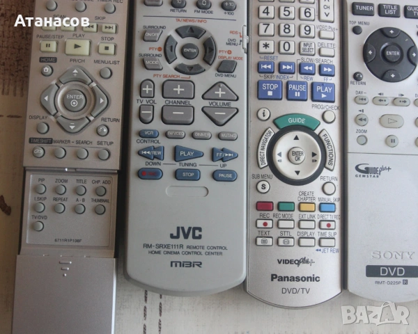 Дистанционно за записващо DVD - Sony, Panasonic, LG, JVC, Sharp, снимка 3 - Части и Платки - 54601081