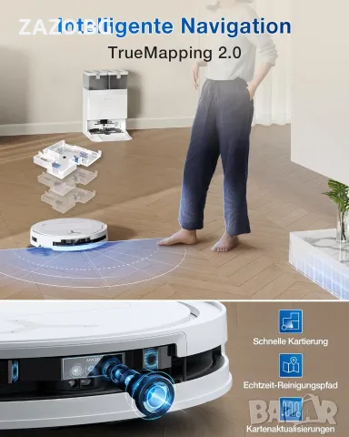 ECOVACS DEEBOT T50 Omni Gen2 Прахосмукачка робот, снимка 7 - Прахосмукачки - 55378643