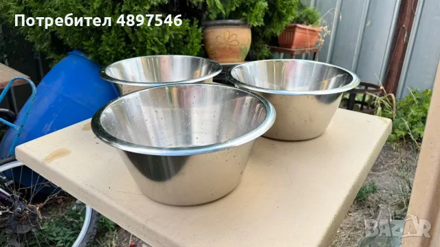 3 бр. купи инокс 6 литра, снимка 2 - Обзавеждане на кухня - 55417388