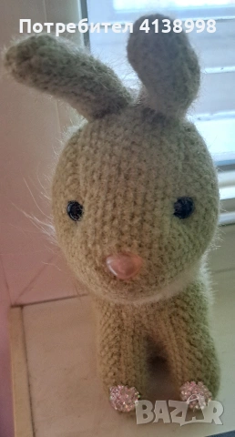 Ръчно изработено плетено животинче + мини кукла