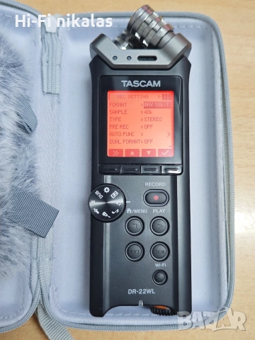 джобен дигитален рекордер микрофон за запис TASCAM DR-22WL 