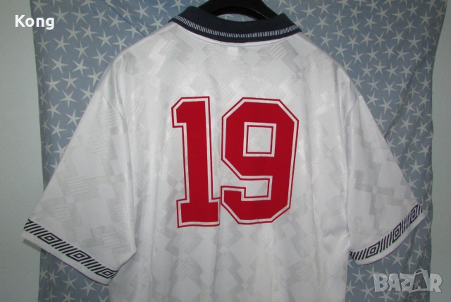 винтидж фланелка Пол Гаскойн Англия футболна тениска Портсмут Portsmouth England Lazio Umbro