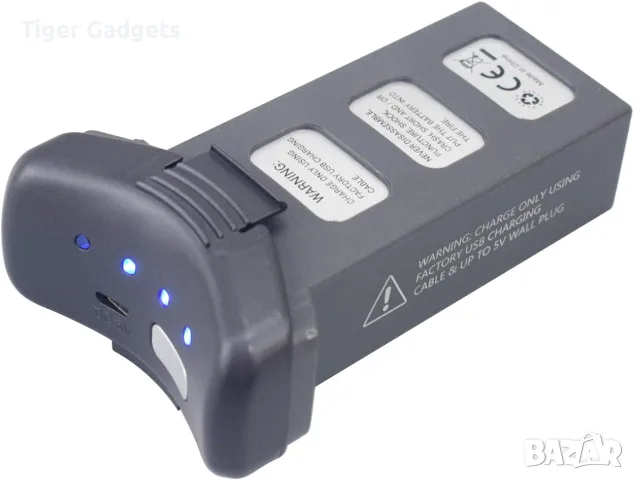 Батерия SRJC DS854085-2S 7.4V 2500mAh Li-Po за дрон HS100, S70W и HS100G, снимка 2 - Дронове и аксесоари - 55421364