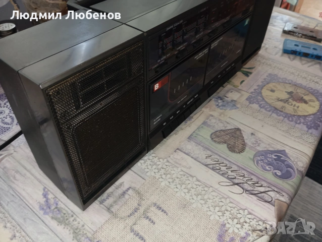 Немско касетофонче CTX двукасетъчно, снимка 2 - Радиокасетофони, транзистори - 55068308