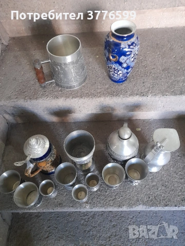 Колекционерски чаши и халби от калай, снимка 3 - Антикварни и старинни предмети - 54096088