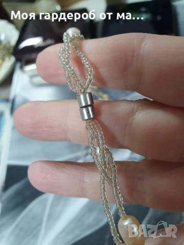 Комплект от речни перли.Внос Лондон , снимка 6 - Бижутерийни комплекти - 54280886