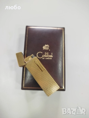 ЗАПАЛКА COLIBRÍ LONDON DJON STERLING Във 20 м Златно Покритие , снимка 11 - Запалки - 54476998