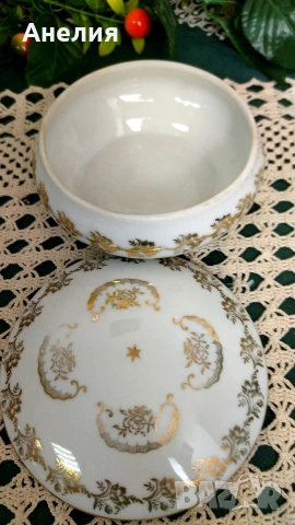 Limoges France бижутерийна кутия порцелан , снимка 3 - Декорация за дома - 54811612