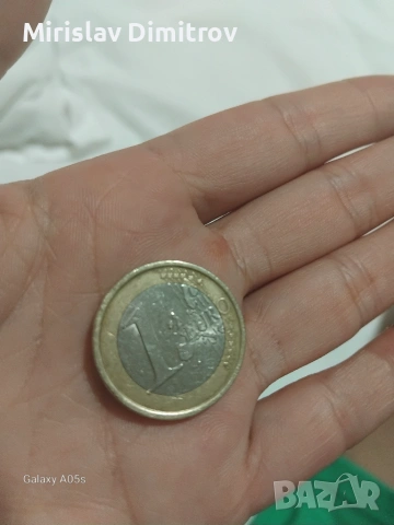 Италианска монета 1€ употребявана с дизайн Витрувиански човек 2002 , снимка 5 - Колекции - 54983298
