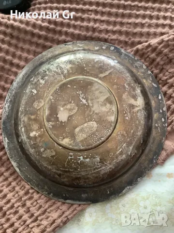 Комплект чаша чиния посребрен произведено в Англия АР Деко стилър в 1922 години Ирландски майстори, снимка 5 - Декорация за дома - 55403169