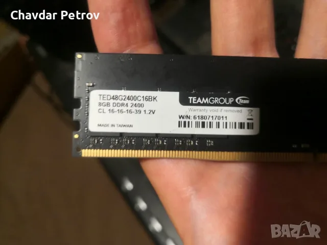 Рам памет TeamGroup 8GB DDR4 2400, снимка 2 - RAM памет - 55558177