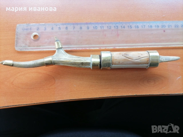 Ножка с еленов рог, снимка 2 - Ножове - 54241775