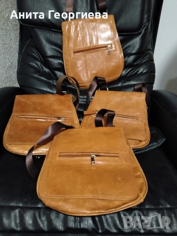 Стилна Мъжка/Унисекс Чанта от Естествена Кожа – Класически Дизайн