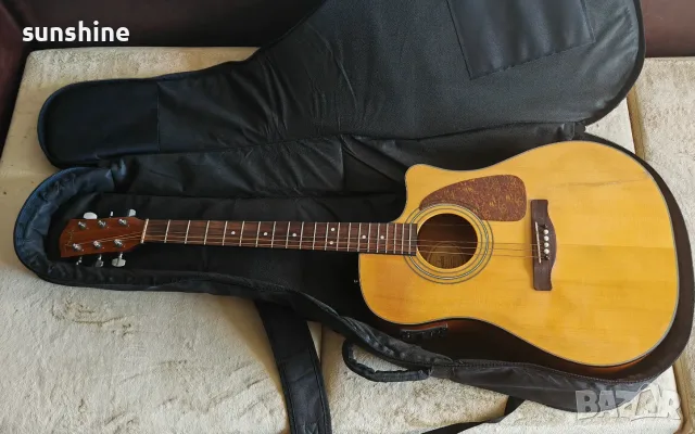 Fender CD140SCE Nat + Fender Fishman Classic 4T акустична китарас предусилвател и тунер