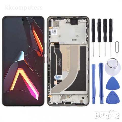 Оригинален AMOLED LCD Дисплей и Тъч Скрийн с Рамка за ZTE nubia Neo 3 GT