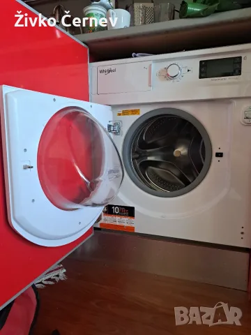 Пералня за вграждане Whirlpool 7 кг 1400 об/мин 6th Sense, Инверторен мотор, Цифров дисплей, снимка 4 - Перални - 55476491