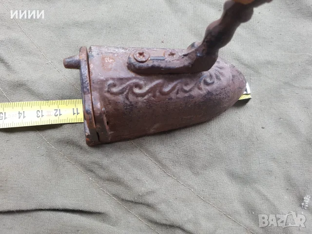 Малка ютия с плочка, снимка 6 - Антикварни и старинни предмети - 55420005