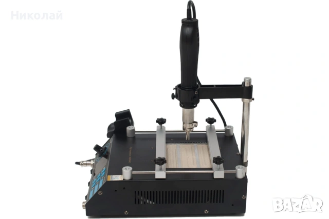 Станция за запояване WEP 853AAA IR нагревател 120x120mm, горещ въздух с държач, поялник, снимка 7 - Друга електроника - 55146576