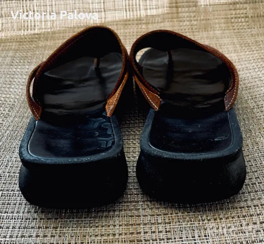 Оригинални кожени чехли Vagabond Shoemakers - естествена кожа, стелка 25.5 см, снимка 7 - Чехли - 55523128