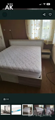 Спалня от никора с матрак Тед , снимка 3 - Спални и легла - 55551980