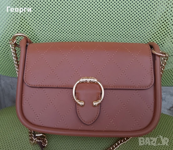 Нова дамска чанта от естествена кожа