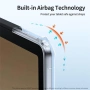 XUNDD калъф за Samsung Tab A11/A9 – TPU+PC, подставка, Airbag, протектор, черен, снимка 3