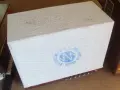 Стар колекционерски български лампов телевизор с покривало и крака., снимка 8