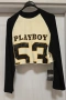  Нов със етикет. Оригинален дамски кроп топ Missguided x Playboy Long Sleeve Raglan Crop Top , снимка 5