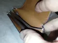 Манго калъвче за стотинки марково кожено ново и за карти, снимка 4