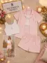 Victoria's Secret Дамска Пижама С 3 Части - Различни Цветове Код SK1976, снимка 4