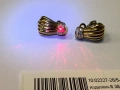 Дизайнерски Златни обеци с диаманти - 8.38 грама - 0.44ct, снимка 10