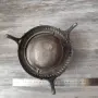 Стар съд за хайвер сладко с похлупак посребрен , снимка 8
