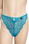 Hunkemöller дантелено дамско долнище 2XL в тюркоазено син цвят, снимка 1