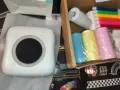 Чисто Нов Преносим джобен термопринтер Portable Mini Printer Bluetooth (богат комплект с хартия и .., снимка 3