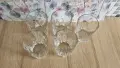 Комплект от 5 бр. ретро стъклени чаши за вода / уиски, снимка 2