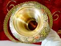 Бронзова ваза 32 см.,цветен клетъчен емайл. , снимка 2