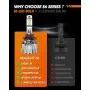 ЧИСТО НОВИ Запечатани LED Крушки SEALIGHT S6 (9005 / HB3) - 70W 18000LM 6500K  , снимка 4