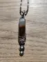 Сребърно колие с ахат, снимка 3