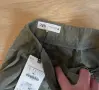 Zara дамски комплект панталони размер S и риза размер XS, цвят khaki, нови с етикет, снимка 7