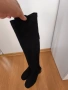 Велурени черни ботуши, снимка 1