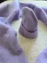 Много мек комплект шал и шапка в нежен лилав цвят 💜, снимка 4