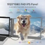 KPKUE 15.6" удължител за екран на лаптоп, FHD удължител за монитор с един кабел, двоен екран, снимка 4