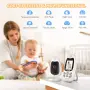 Чисто нов безжичен бебефон BOIFUN VB610 с камера, нощно виждане и ECO/VOX режим (Без Wi-Fi)  , снимка 2