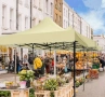 Шатра тип Хармоника 3х4.50 с 3 Страници и Бежово Гумирано Покривало, снимка 12